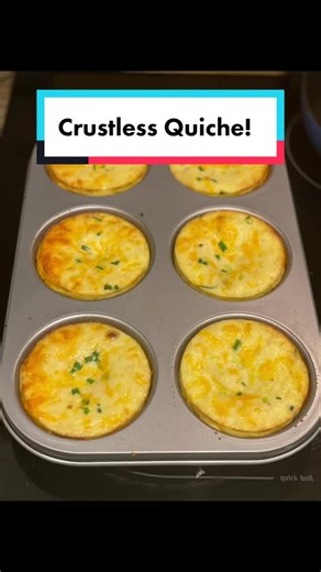 Delicious Crustless Quiche Recipe with Large Muffin Pan