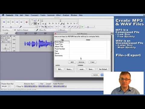 8 How to Export MP3 and WAV Files - Video Guide to Audacity