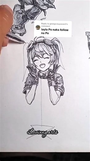 speed drawing layla stickman mlbb fanart #mlbbhighlights #MLBB #Layla | Levinny Arts