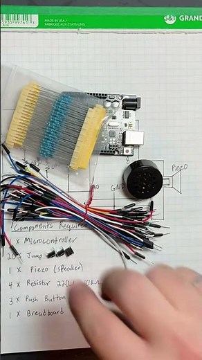 Building an electronic buzzer with Arduino (kid's electronics kit)