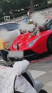 Kids damage 3.6 million yuan Ferrari in China