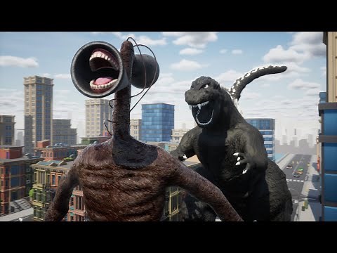 Siren Head vs Godzilla Animation [Horror Short Film]