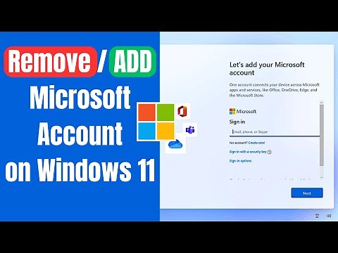 How to Remove or Add Microsoft Account in Windows 11 | Add Local Account