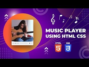 Music Player Using HTML CSS | HTML5 Audio | HTML CSS Project