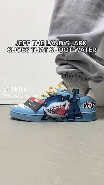 Custom Jeff the Land Shark Sneakers for Marvel Fans