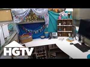 Travel-Inspired Cubicle Makeover | HGTV