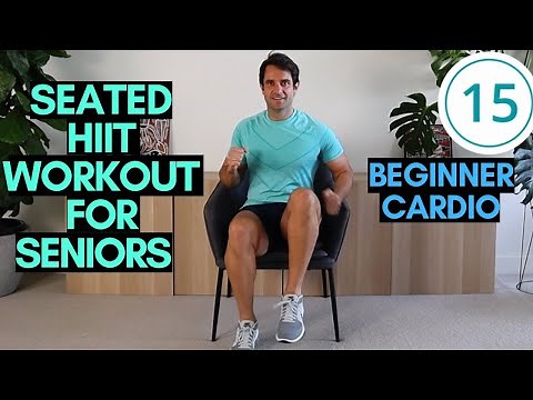 Beginner Seated HIIT Workout For Seniors | Low Impact Cardio For Seniors - (10 Mins)