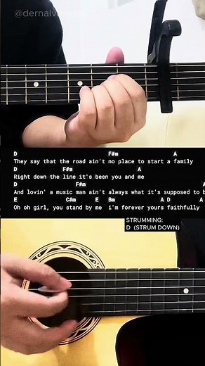 Faithfully - Journey | Easy Guitar Chords Tutorial For Beginners #guitarlesson