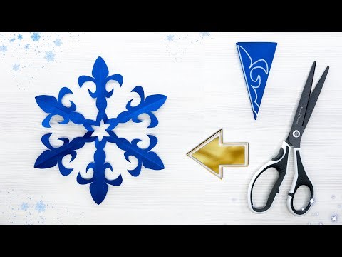 Easy Snowflake Craft For Kids Using A4 Paper