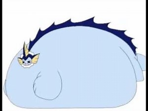 What happens when vaporeon drinks enough water