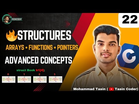 Advanced Structures Concepts in C | Structure Array, Functions & Pointers