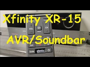 How to Program Xfinity XR-15 remote to AVR/Soundbar