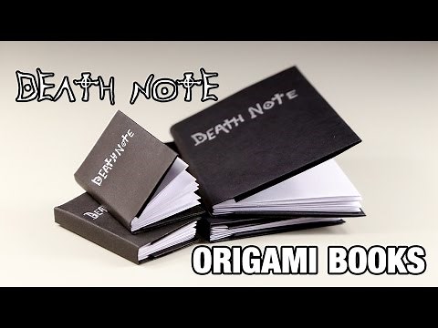 Death Note Origami Book Instructions - DIY Tutorial - Paper Kawaii
