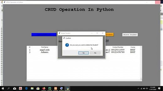 CRUD Operations In Python With Source Code