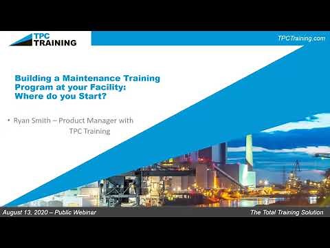 Building a Maintenance Training Program in your Facility
