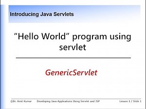 Video #5 How to create "Hello World" program using servlet in eclipse