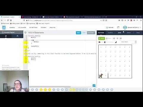 Programming Livestream -- CodeHS lesson 1.10