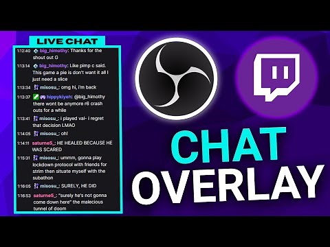 How To Add Twitch Chat Overlay To Your Stream In OBS Studio!