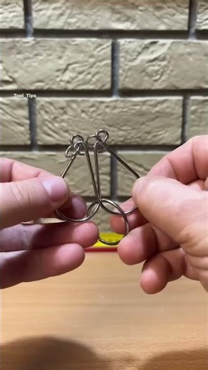 Unlock the Mystery: Ultimate Metal Wire Ring Puzzle Solution! 🧩✨ Can You Solve It? #BrainTeaser
