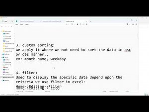 Advanced Excel Sorting & Filtering | Complete Guide with Practical Examples