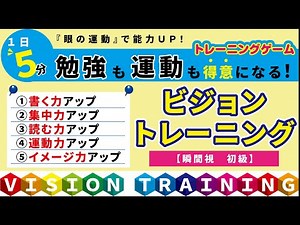 ビジョントレーニングゲーム【瞬間視　初級編】～vision Training～