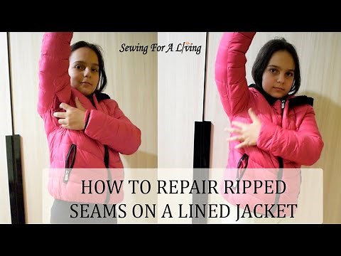 Fixing ripped jacket seams