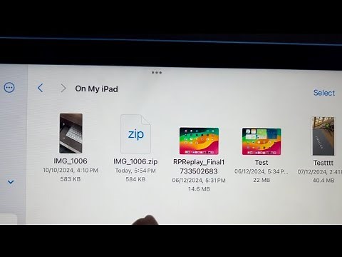 How to Unzip file on iPad