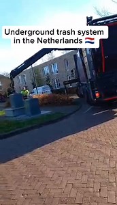 3.3K views · 125 reactions | The Netherlands has implemented an underground waste container system placing large containers near buildings, accessible via small above-ground points. This method hydraulically lifts containers for emptying-enhancing recycling and optimizing public spaces while minimizing nuisances. #garbagedisposal #garbage #garbagetruck #netherlands #holland | Adriana Franken | Facebook