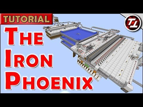 The Iron Phoenix - Minecraft Self-Assembling Iron Golem Farm - 2600 Iron/hr (Works in 1.12+)