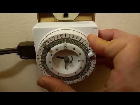 How to set up an older mechanized pin timer.