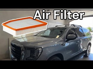 2021-2024 GMC Yukon Chevy Tahoe Suburban Engine Air Filter Change 3.0L Duramax
