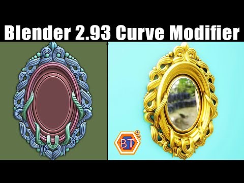 Blender Mirror Modeling | Curve Modifier | 2.93