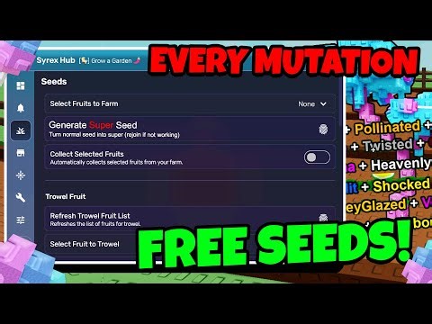 Roblox Fe Script Showcase: Grow a garden GUI