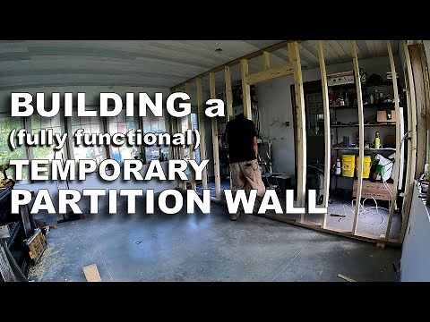 Creating a Temporary (Yet Fully Functional) Partition Wall ― Cut and Build