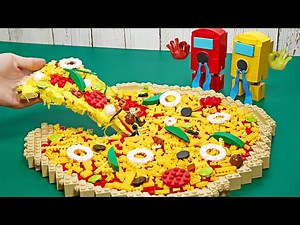 Make the Best Lego Pizza IRL - Stop Motion & ASMR Video