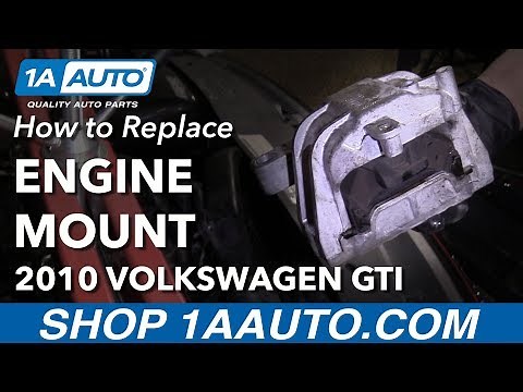 How to Replace Passenger Engine Mount 2010 Volkswagen GTI