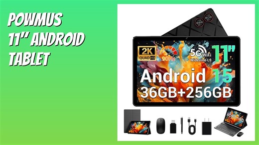 REVIEW (2025): POWMUS 11" Android Tablet. Features