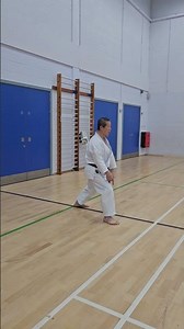 Kagawa Shihan showing correct footwork at the JKS England 2025 Seminar.