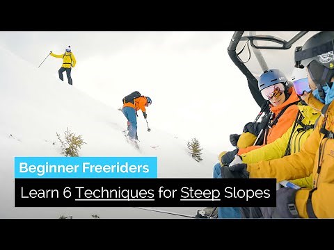 Learn 6 Techniques on How to Ski Steep Slopes | Beginner Freeride Vlog