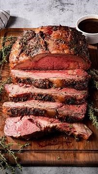Herb-Crusted Prime Rib with Au Jus