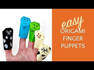 How to Make Origami Finger Puppets