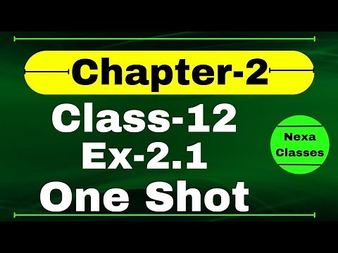 One Shot Class 12 Ex 2.1 Math | Relation & Function | Ex 2.1 Class 12 Math | Ex 2.1 Class 12 Math |