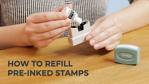 How To Refill Pre-Inked Stamps