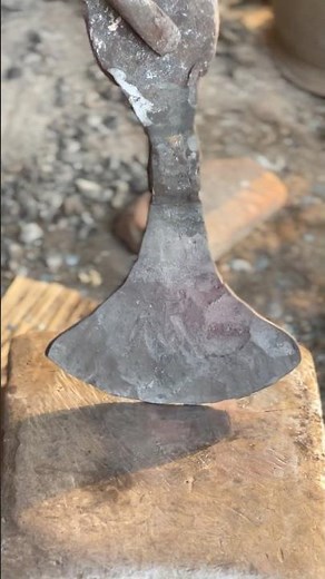 Blacksmith Iron Art Axe | Forging Handmade Metal Masterpiece #forgedbyhand #blacksmithskill