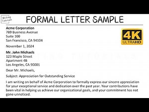 How To Write Formal Letter with Sample and Explanation | Writing Tutorials
