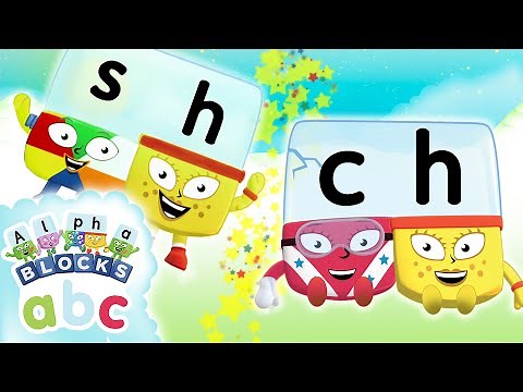 Alphablocks - SH and CH Teams! | Phonics | Learn to Read | Cartoons for Kids