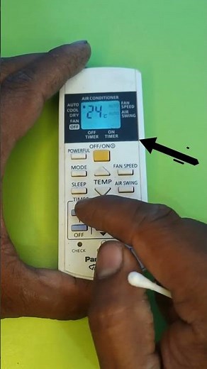 How to set panasonic air conditioner timer in English language| panasonic ac remote control timer