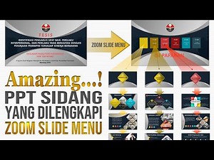 Contoh Slide PPT Sidang Tesis Skripsi Disertasi dengan Zoom Slide Menu