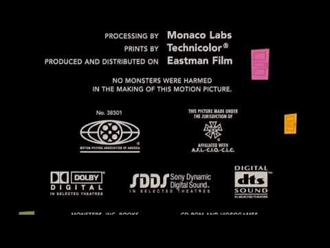 Closing to Monsters, Inc 2002 DVD