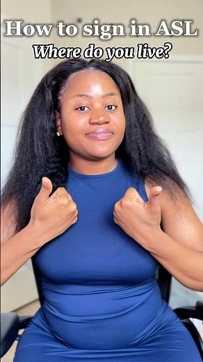 How to sign “Where do you live” in #asl